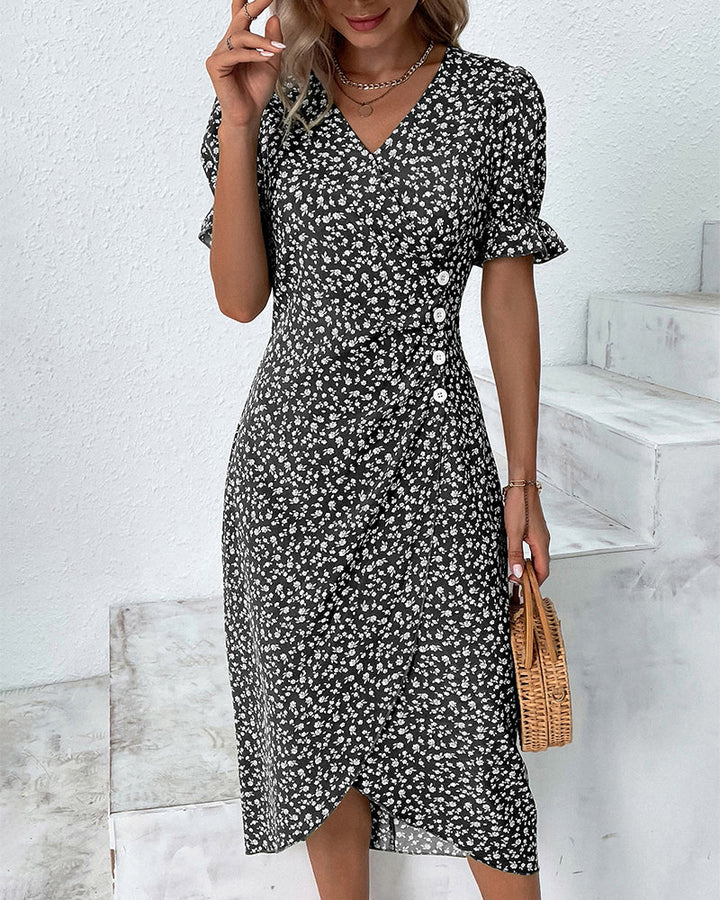 Paloma - Floral V-Neck Dress