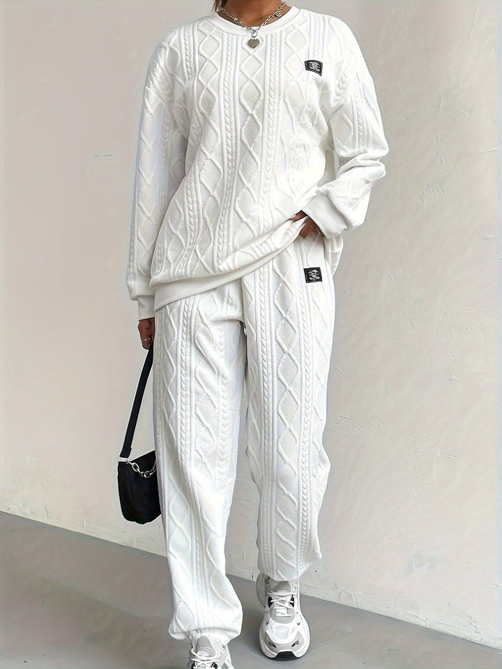 Serilda - Cable Knit Lounge Set