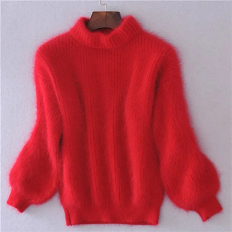 Elina - Fluffy Turtleneck Sweater