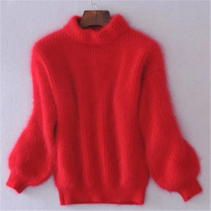 Elina - Fluffy Turtleneck Sweater