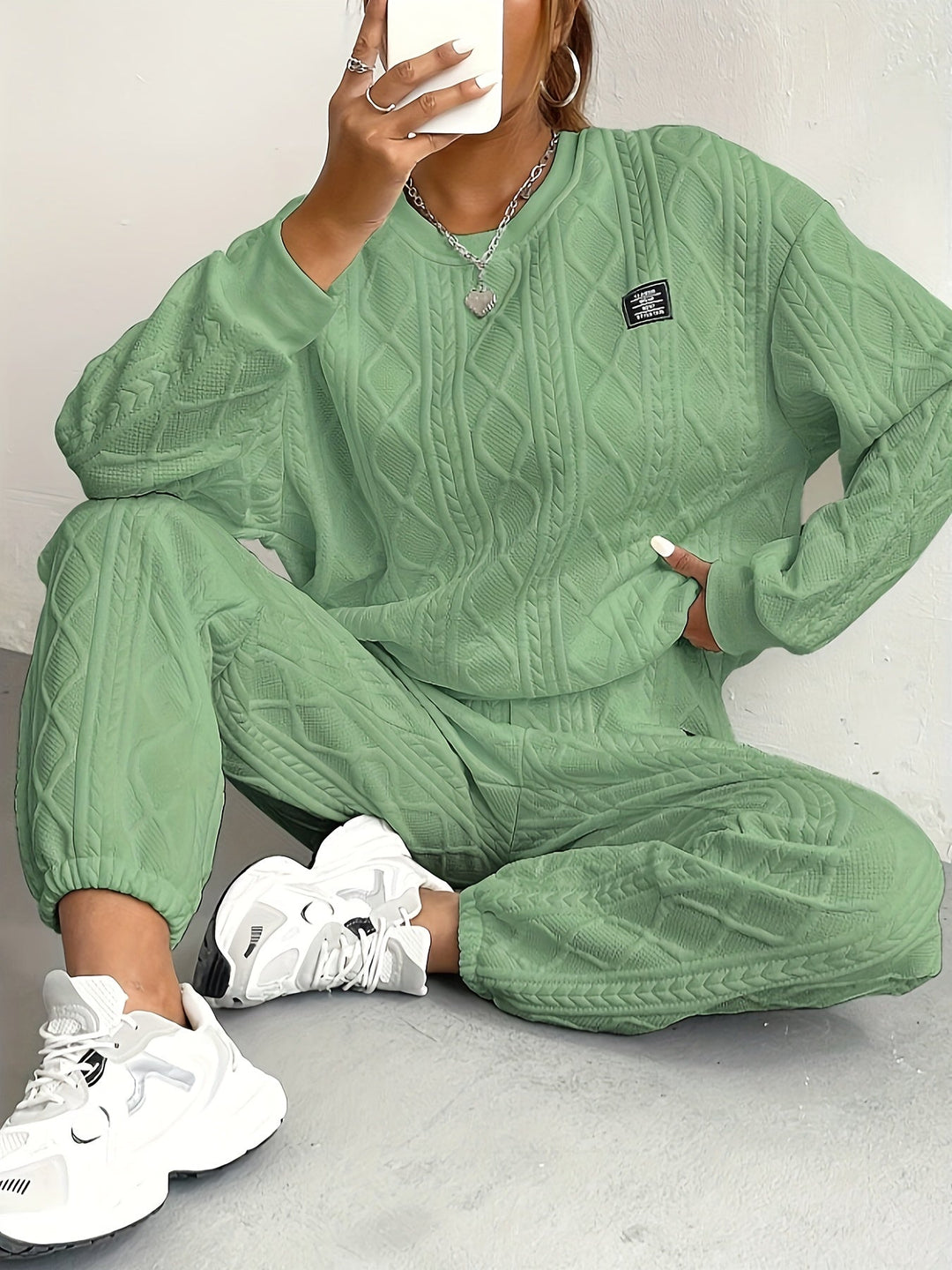 Serilda - Cable Knit Lounge Set