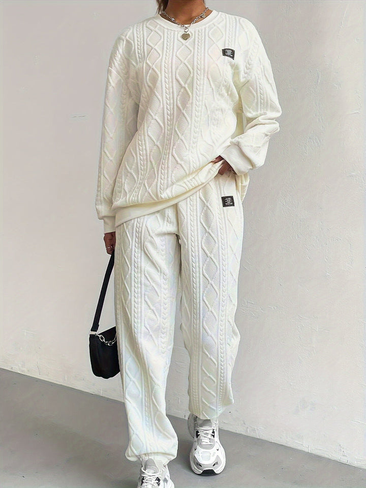 Serilda - Cable Knit Lounge Set