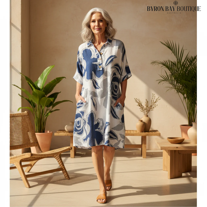 Bianca - Floral Shirt Dress