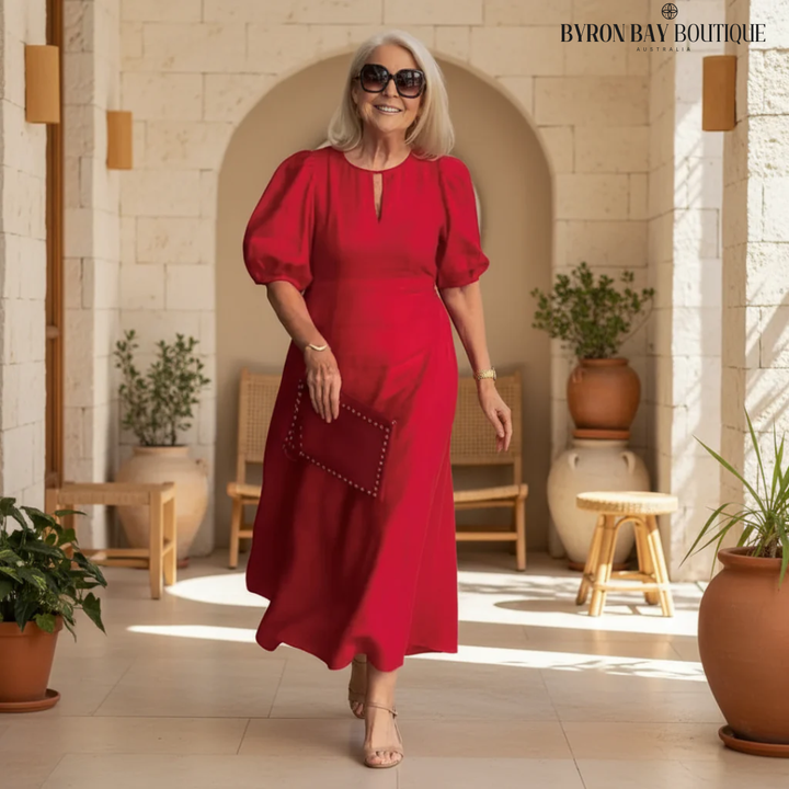 Juliana - Elegant Puff-Sleeve Dress