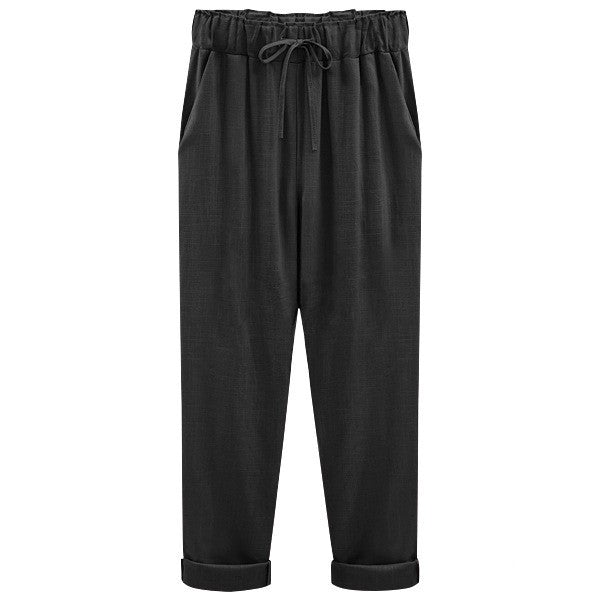 LUISA | Zomerse linnen-katoenen broek voor dames