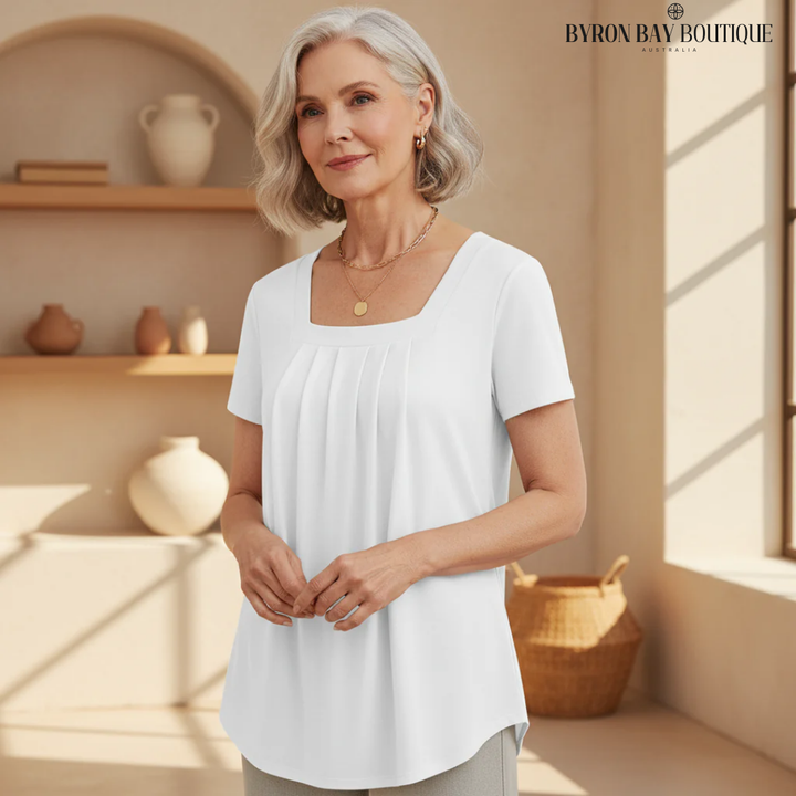 Sabryn - Elegant Pleated Blouse