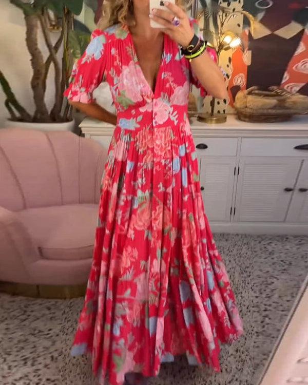 Laney - Vibrant Floral Dress