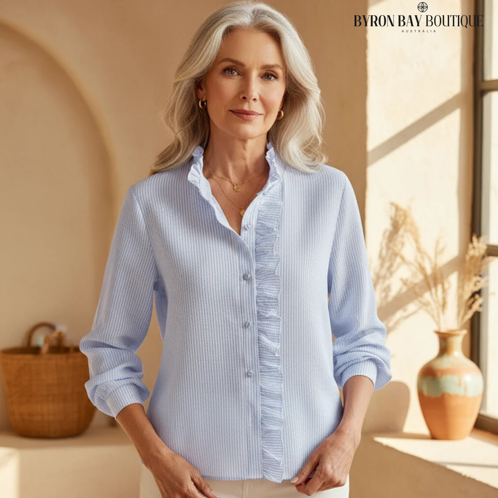 Marcelina - Elegant Polo Blouse