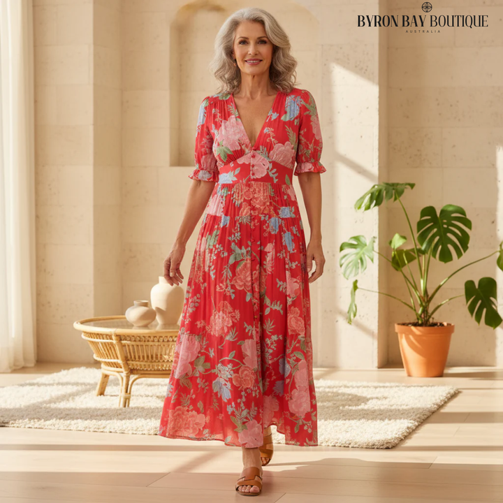 Floriana - Vibrant Floral Dress