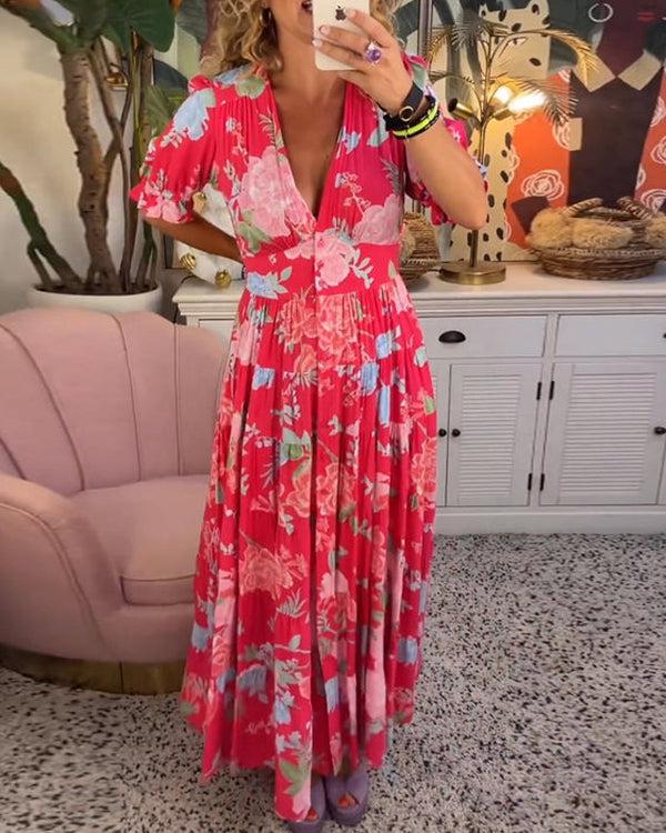 Laney - Vibrant Floral Dress