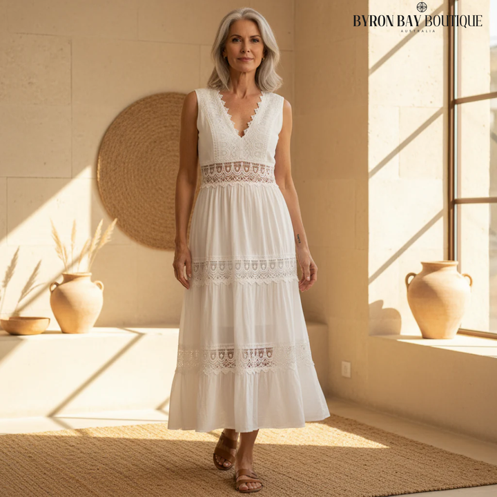 Circe - Lace V-Neck Cami Dress