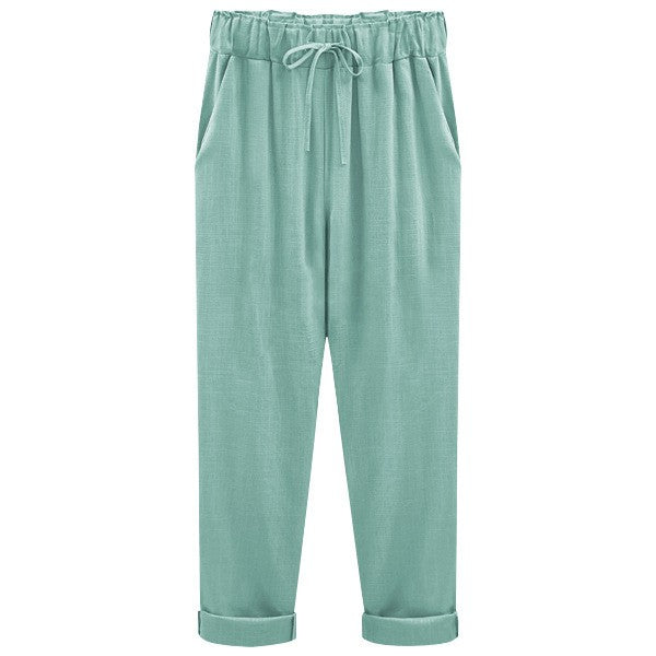 LUISA | Zomerse linnen-katoenen broek voor dames