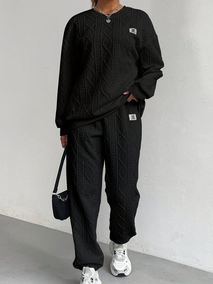 Serilda - Cable Knit Lounge Set