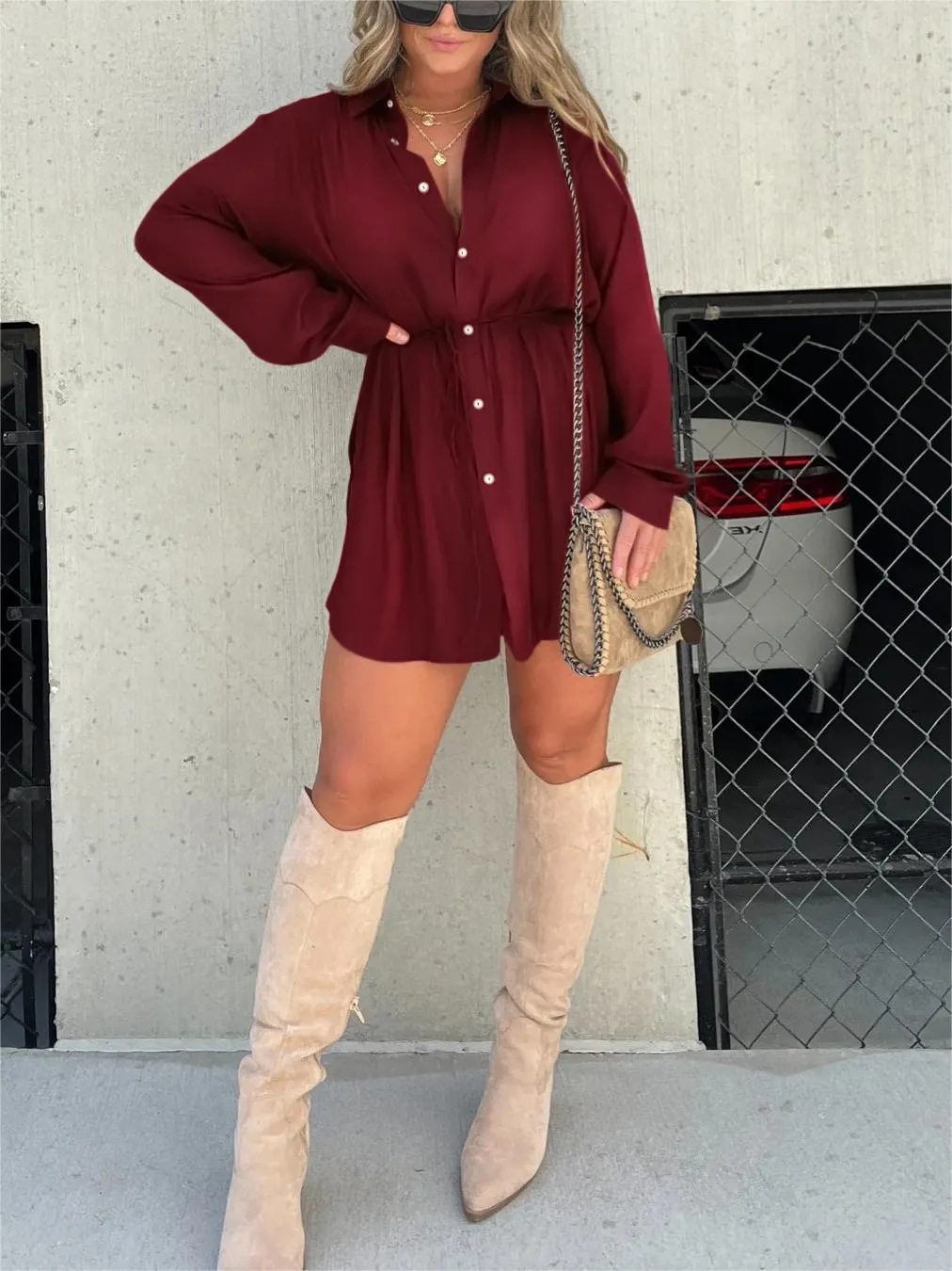 Solenne - Relaxed Shirt Dress
