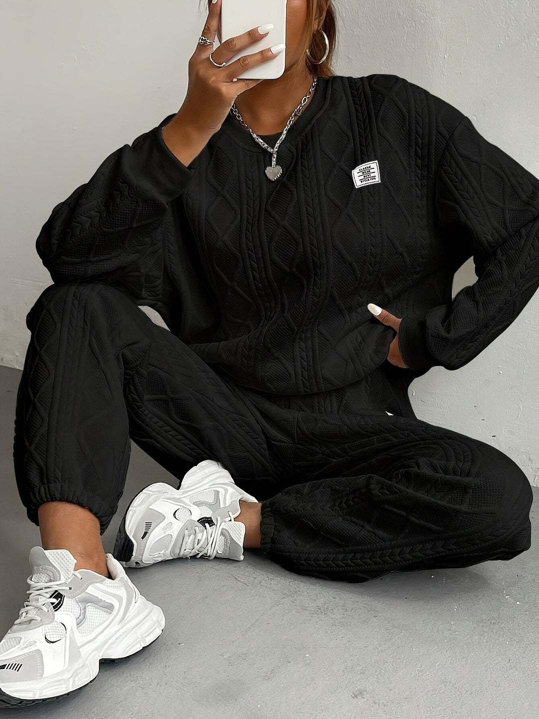 Serilda - Cable Knit Lounge Set