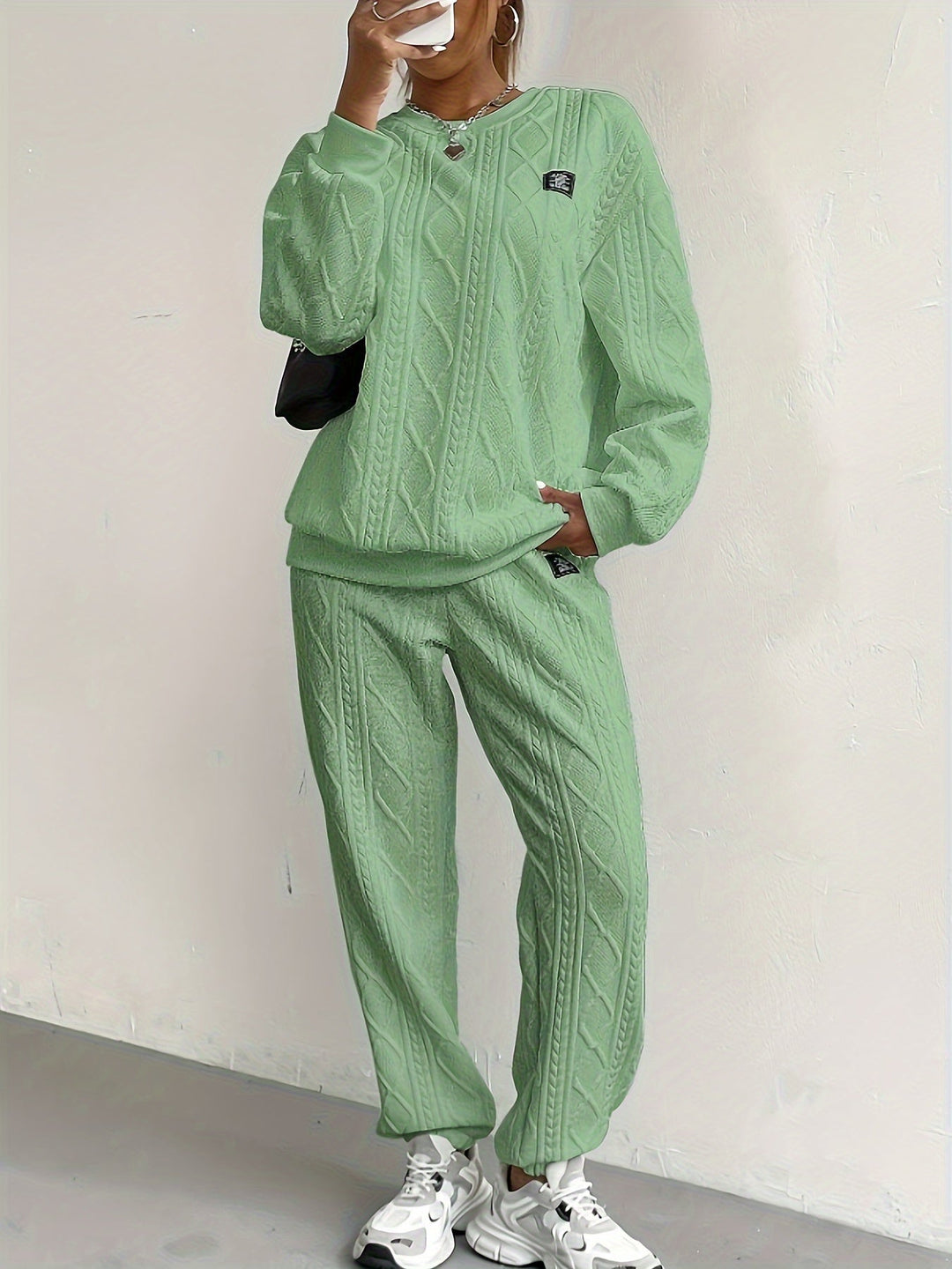 Serilda - Cable Knit Lounge Set