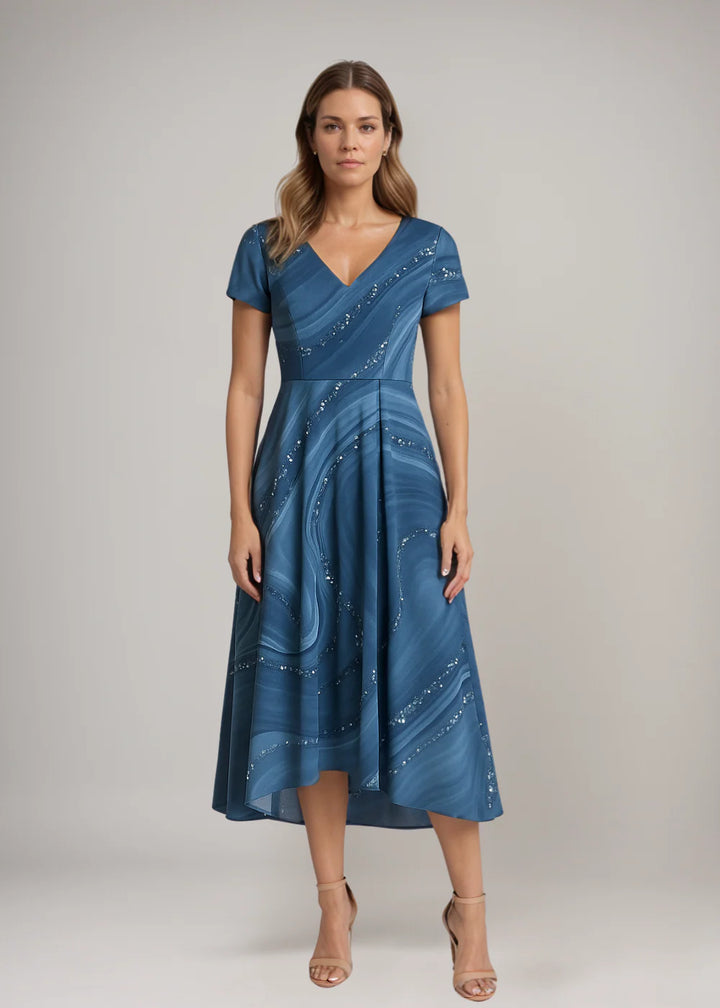 Fenella - V-neck Midi Dress