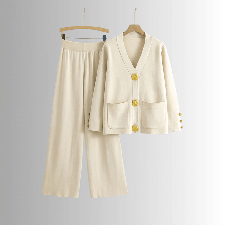 Brizza - Button-Detail Elegant Set