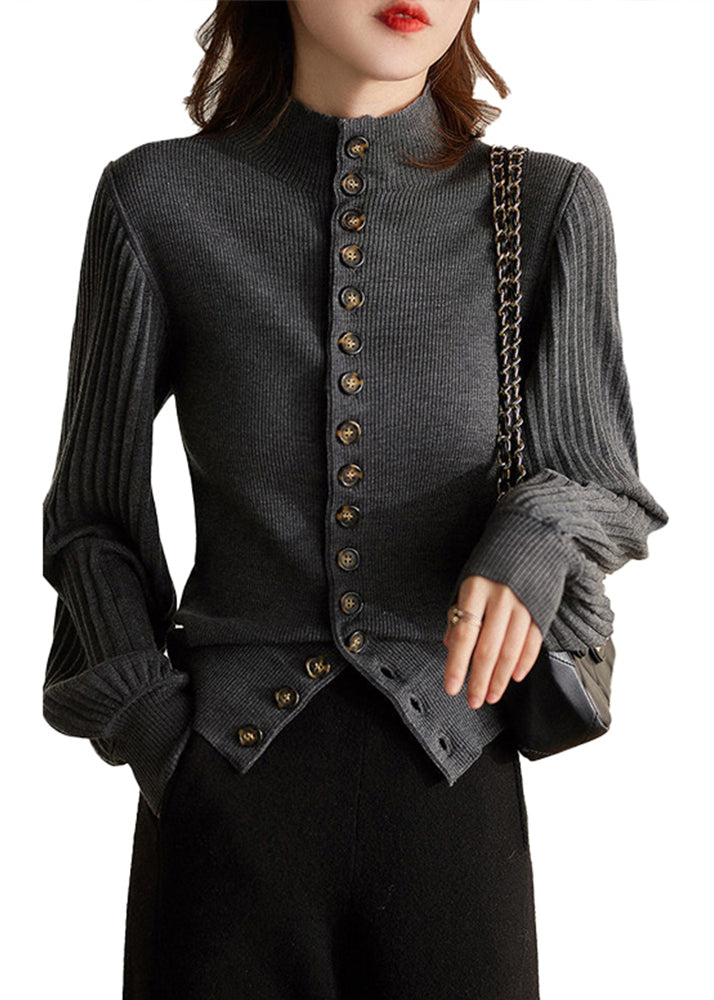Tiffany - Elegant Buttoned Sweater