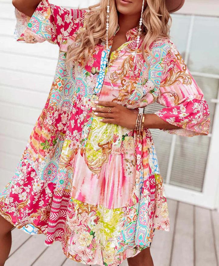 Karylle - Bohemian Patchwork Dress