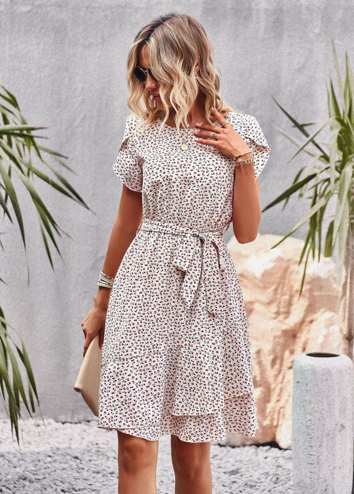 Cecilie - Chic Floral Wrap Dress