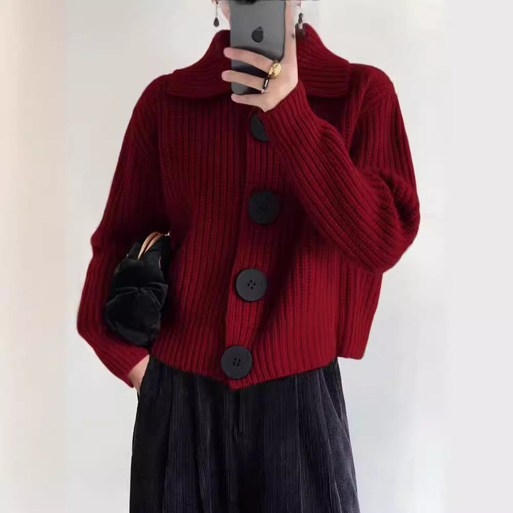 Fionnah - Cozy Buttoned Sweater