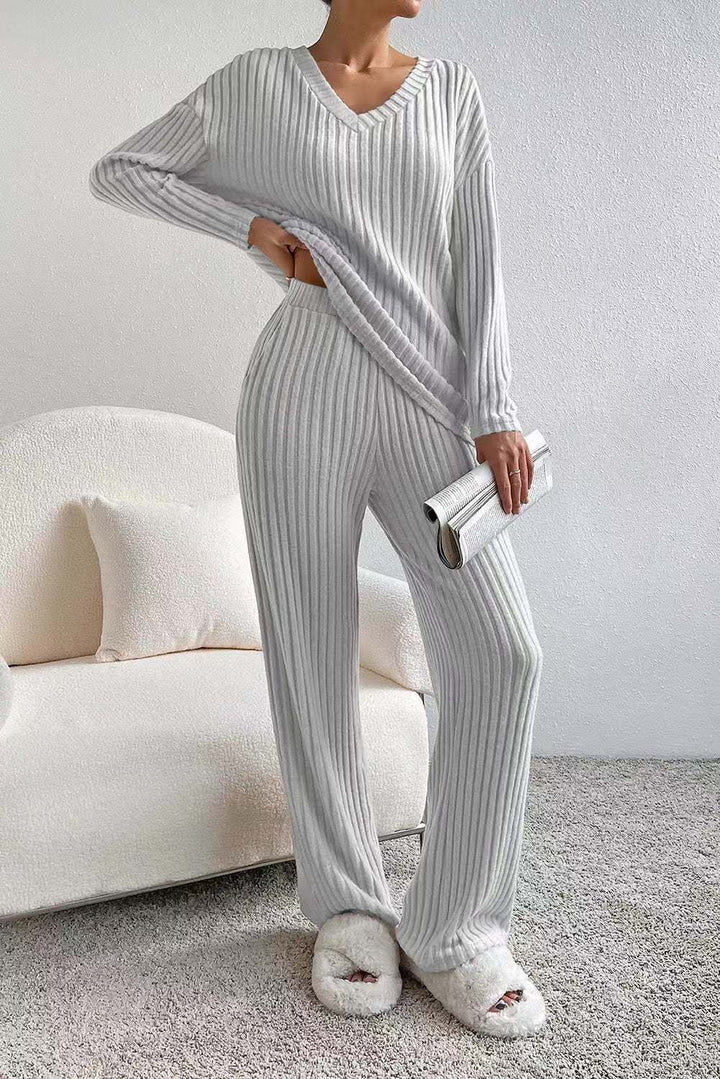 Sylviana - Ribbed Knit Lounge Set
