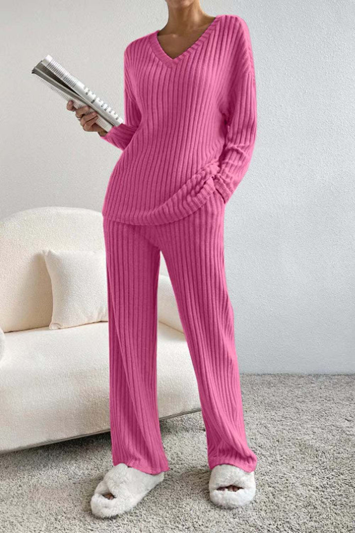 Sylviana - Ribbed Knit Lounge Set