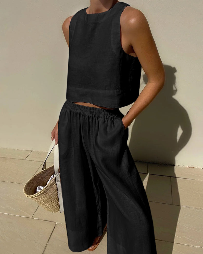 CHERRA - Casual Two-Piece Set