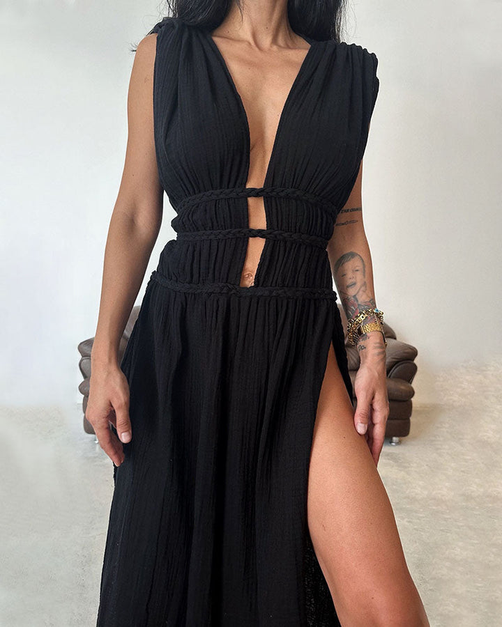 Zolla - Textured Slit Dress
