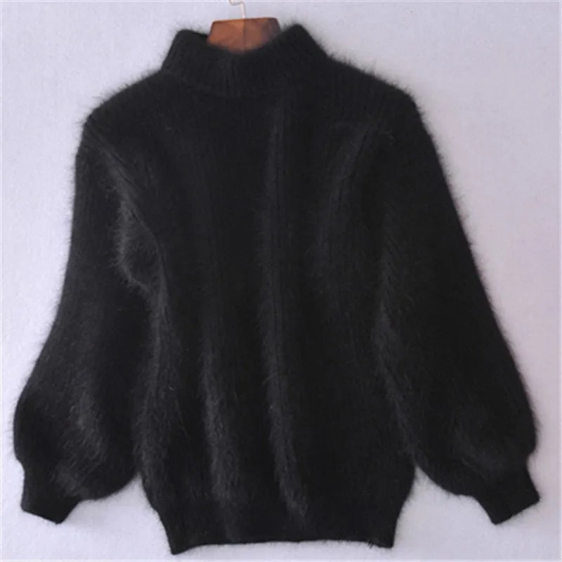 Elina - Fluffy Turtleneck Sweater