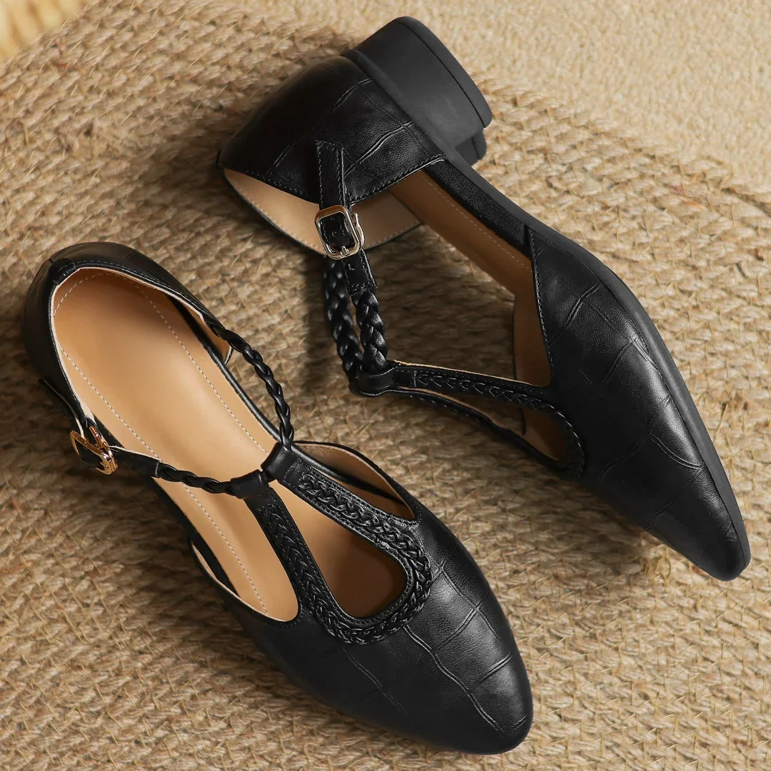 Hannie - Braided Elegance Flats