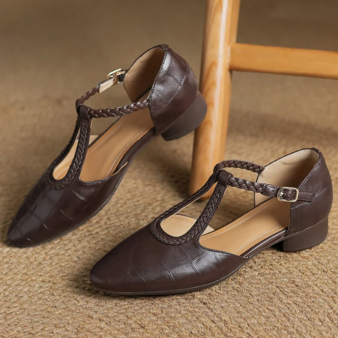 Hannie - Braided Elegance Flats