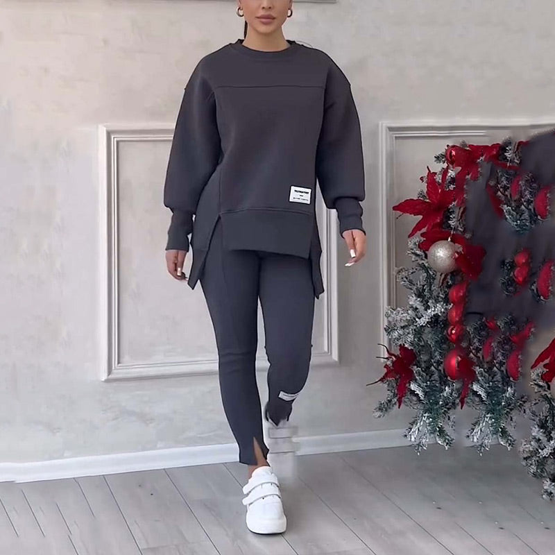 Sabina - Split Hem Lounge Set