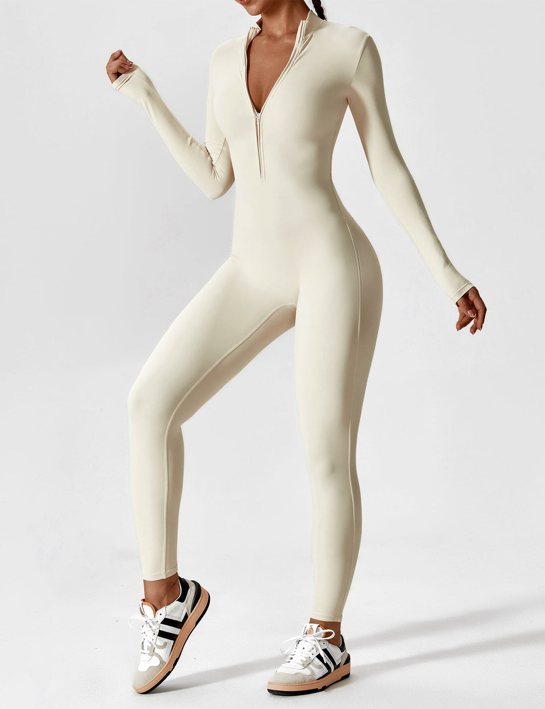 Evalina -  Zipper Jumpsuit